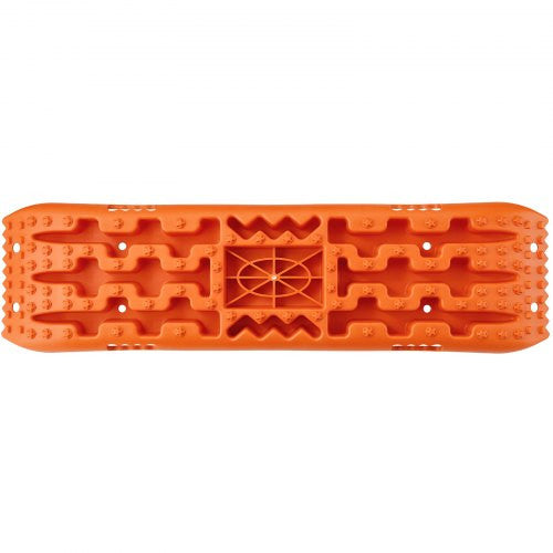 2x Orange Recovery Traction Boards WITH JACK BASE Sand Ladder Mud Snow Plastic Set Pair Kit 4x4
