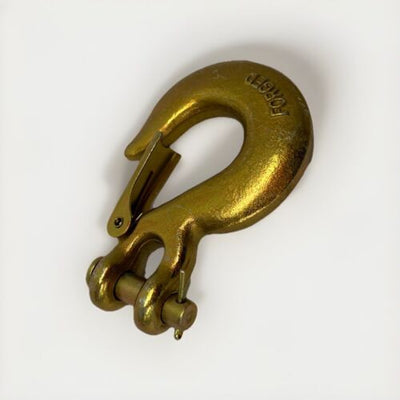 WINCH HOOK 3/8 INCH CLEVIS FORGED G70 FOR WINCHES TO 14,000LB SLIP HOOK SPRING