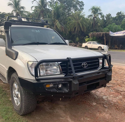 Steel Winch Bumper for TOYOTA LAND CRUISER 100 Series (1998-2007) Off Road 4x4 Bullbar Front Oz Style