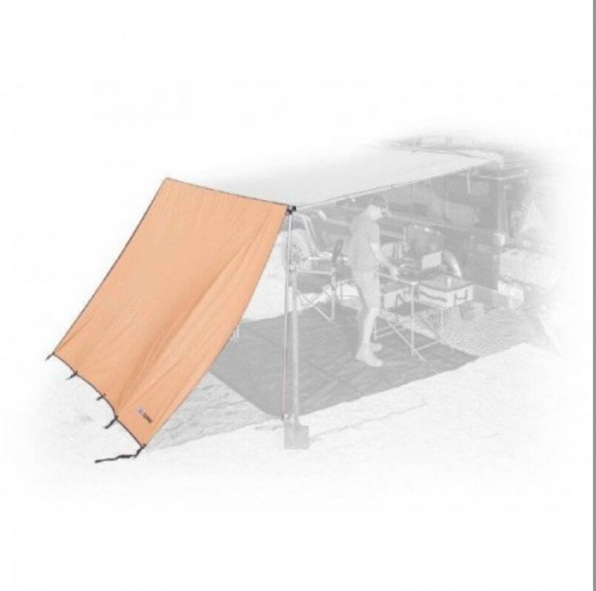 2.5m Awning FRONT Side Wall Addons for APEX4WD Expedition Pull-Out Vehicle Extension