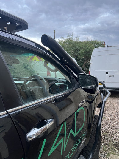 Silver Stainless Steel Snorkel For TOYOTA HILUX MK8 2015+ Raised Air Intake Revo