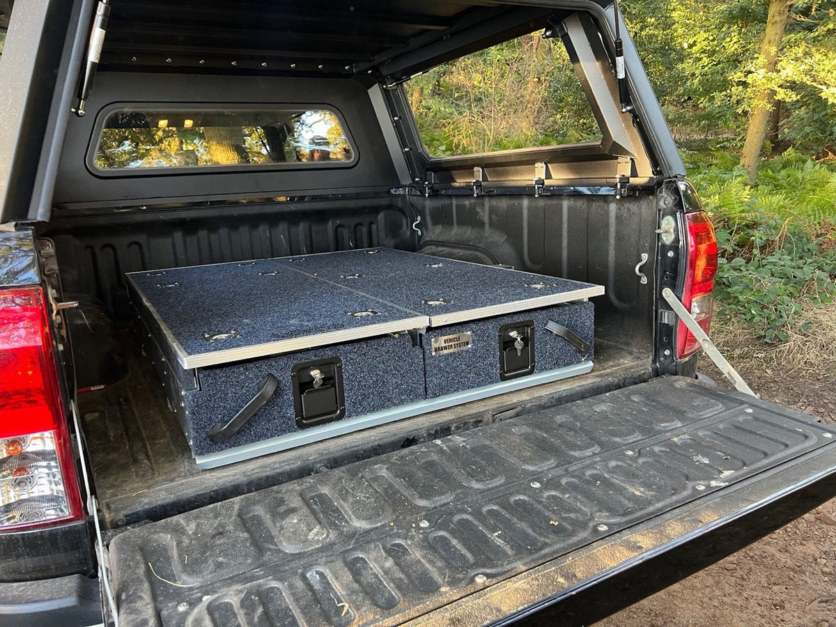 1300mm Sliding Storage Drawer System Deep Universal Sides Carpet 4x4 Pick Up