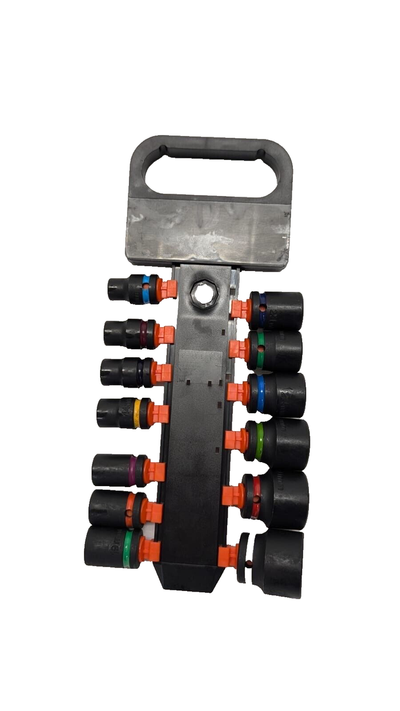 NEW 13pcs 1/2'' Short Impact Socket Set Black Coloured Silk Loop Carry Handle