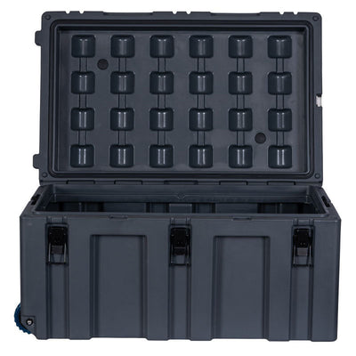 APEX4WD - 150L BLACK - Storage Overland Wheeled Case Box Waterproof Cargo 4x4