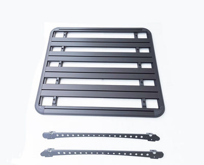 Aluminium Roof Rack for FORD RANGER T6/7/8 (2012-2022) Double Cab Black Slim Fit