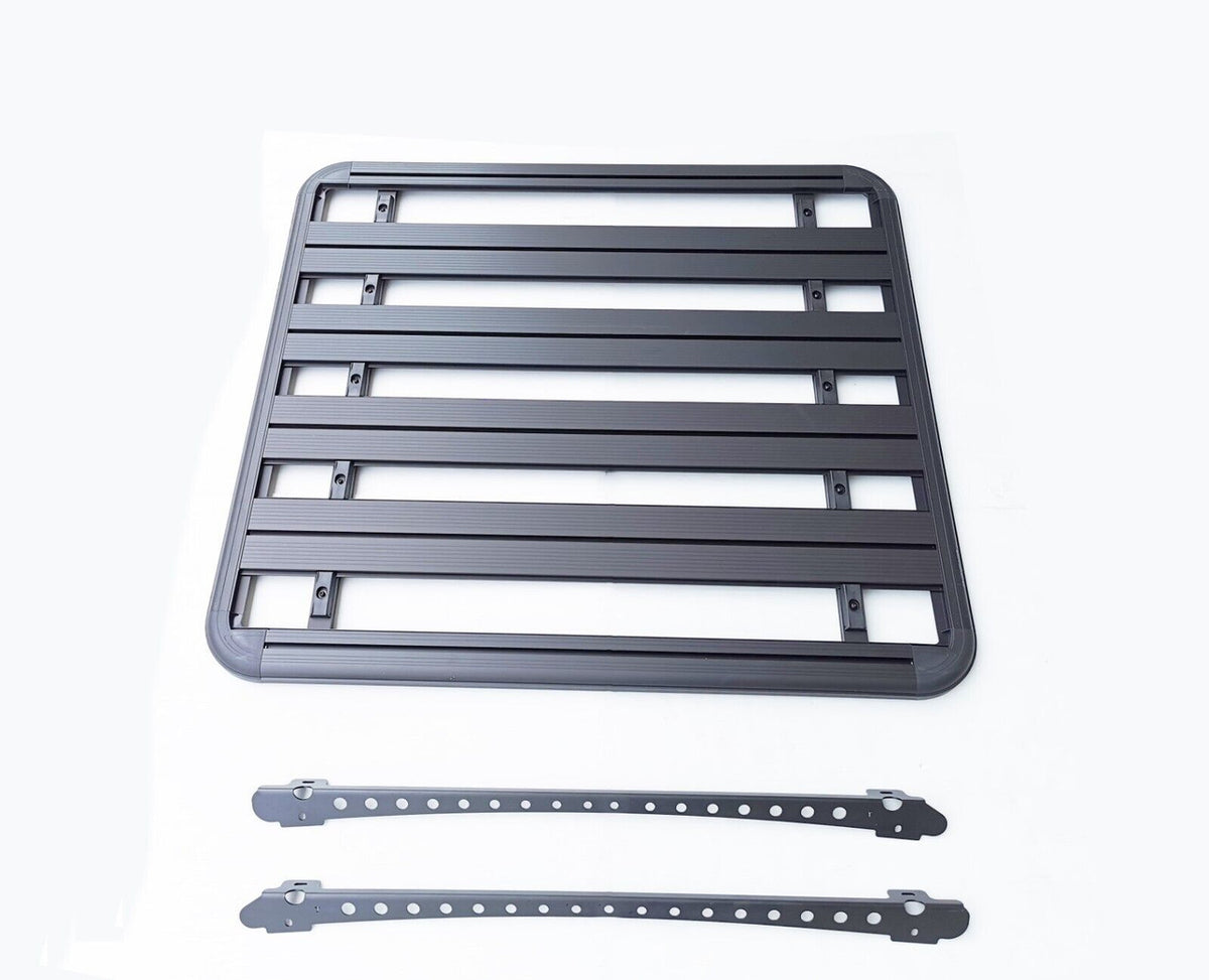 Aluminium Roof Rack for Mitsubishi L200 (2015-2021) Series 5 & 6 (MQ & MR) Black - Slim Factory Fitment