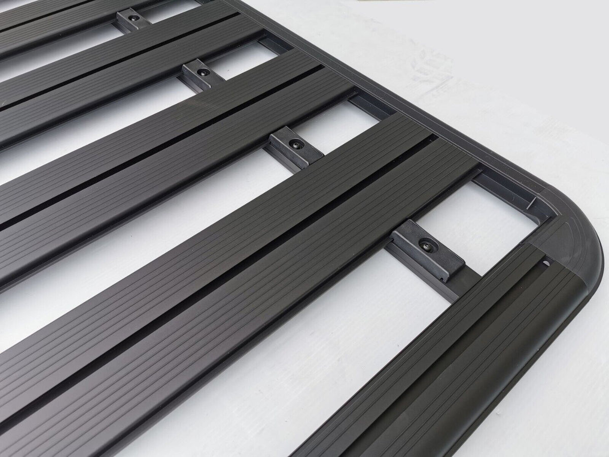 Aluminium Roof Rack for Mitsubishi L200 (2015-2021) Series 5 & 6 (MQ & MR) Black - Slim Factory Fitment