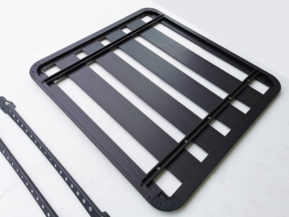 Aluminium Roof Rack for Mitsubishi L200 (2015-2021) Series 5 & 6 (MQ & MR) Black - Slim Factory Fitment