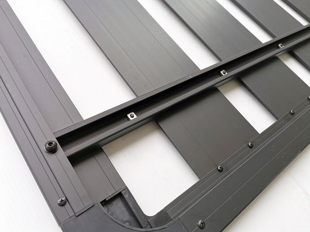Aluminium Roof Rack for FORD RANGER T6/7/8 (2012-2022) Double Cab Black Slim Fit