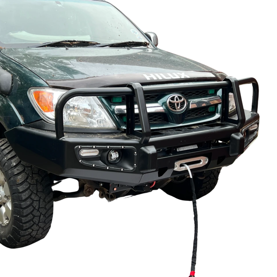 Steel Winch Bumper for Toyota Hilux Mk6 (2005-2011) Metal Bull Bar Oz Style 4x4