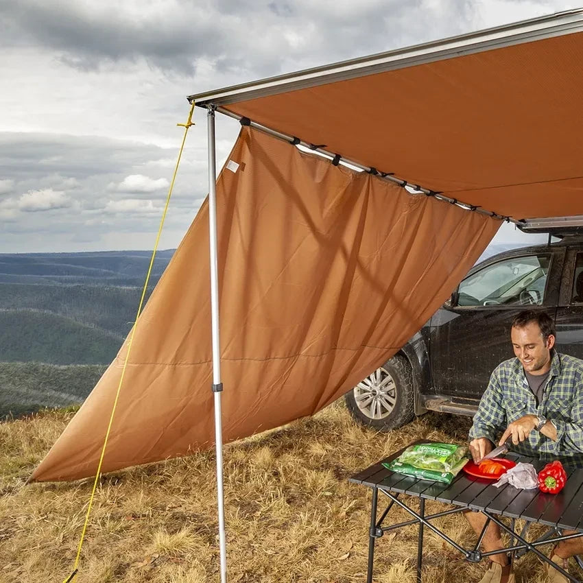 2.5m Awning Side Wall Addons for APEX4WD Expedition Pull-Out Vehicle Extension