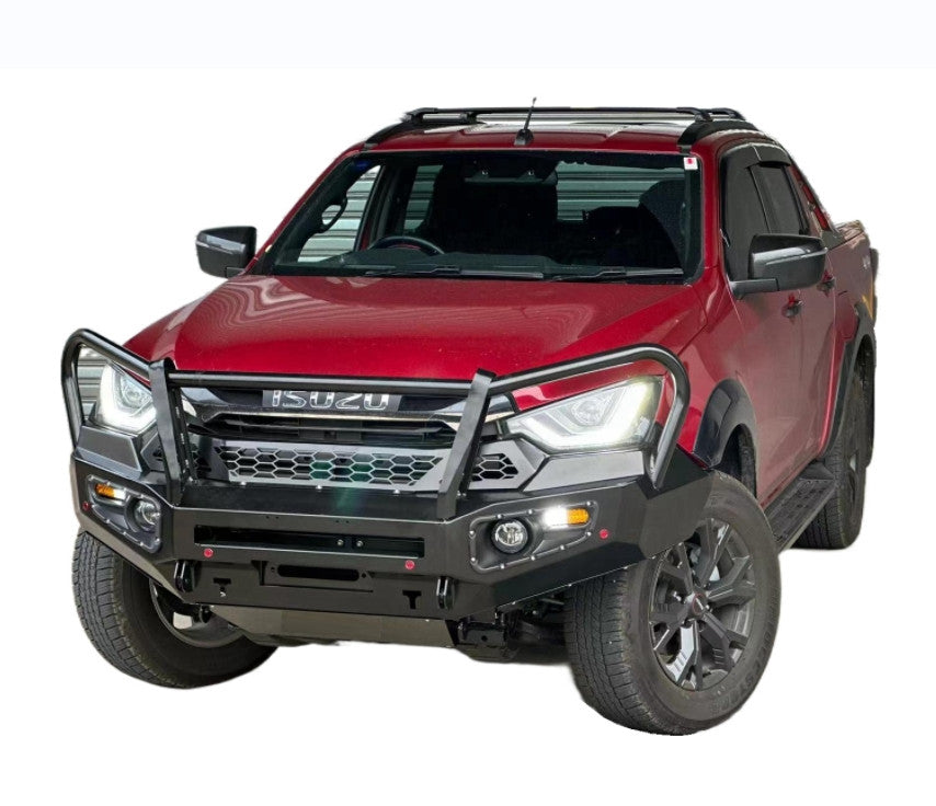 Steel Winch Bumper for ISUZU DMAX (2020-2023) Metal Bull Bar Oz Style D-MAX 4x4