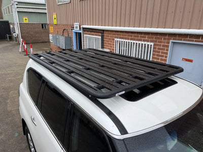 Aluminium Roof Cage for 100 Series Land Cruiser 220 x 142cm Storage Utility Overland Basket Rack Flat Slim Line Frame Modular Low Profile Tray Toyota 105