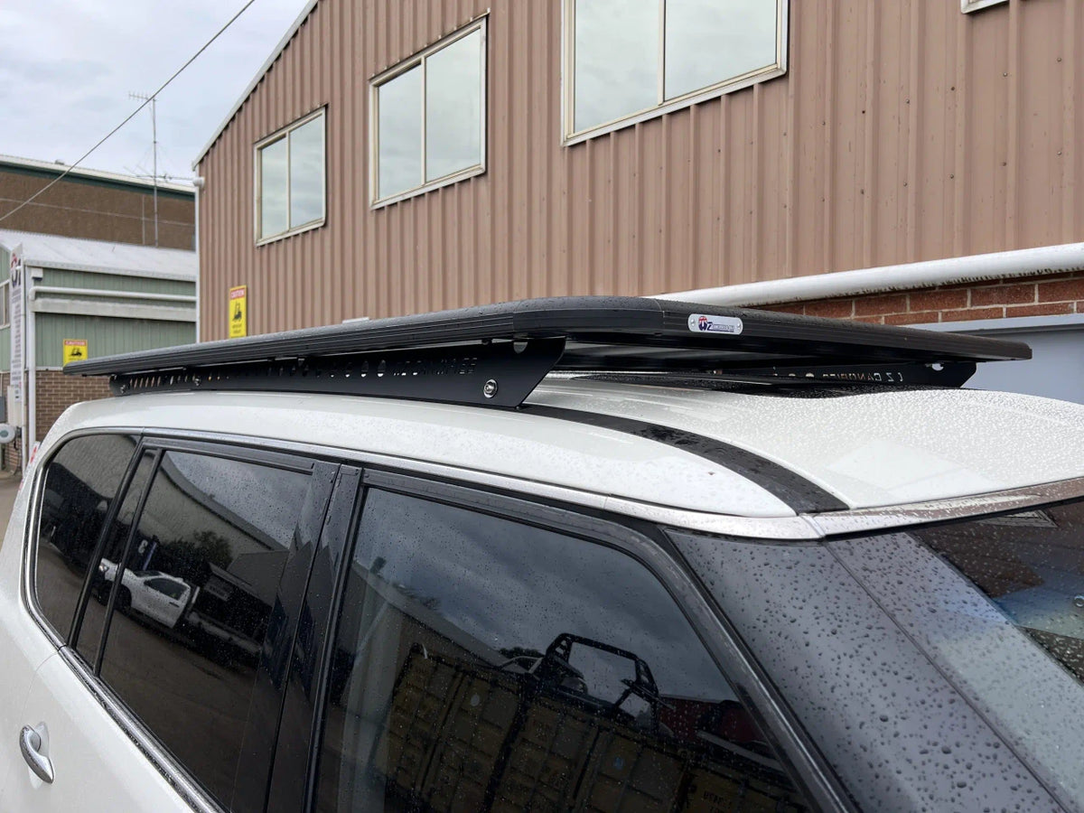 Aluminium Roof Cage for 100 Series Land Cruiser 220 x 142cm Storage Utility Overland Basket Rack Flat Slim Line Frame Modular Low Profile Tray Toyota 105