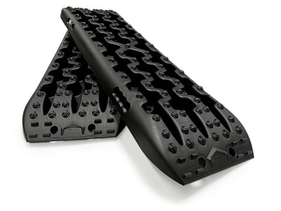 2x Black Recovery Traction Boards Sand Ladder Mud Snow Plastic Set Pair Kit 4x4