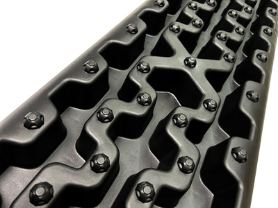 2x Black Recovery Traction Boards Sand Ladder Mud Snow Plastic Set Pair Kit 4x4