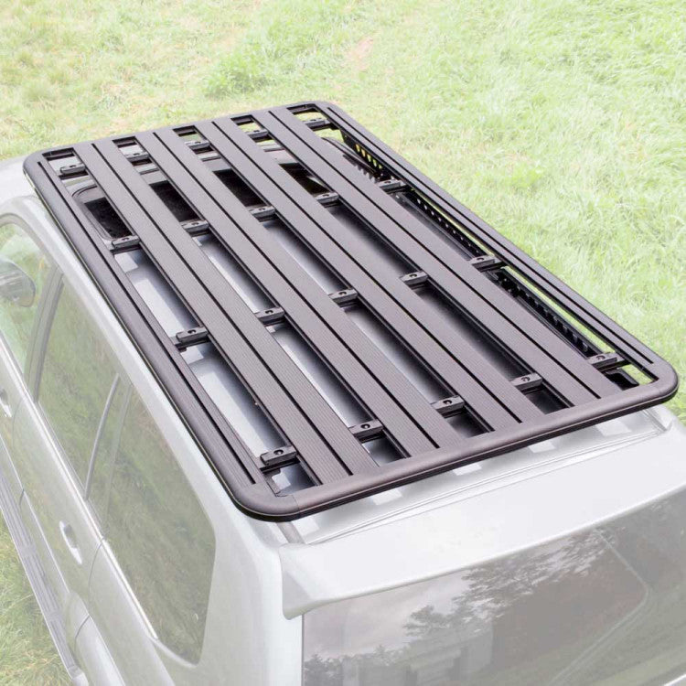 Aluminium Roof Cage 220 x 125cm Storage Utility Overland Roof Basket Rack Flat Slim Line Frame Modular Low Profile Tray
