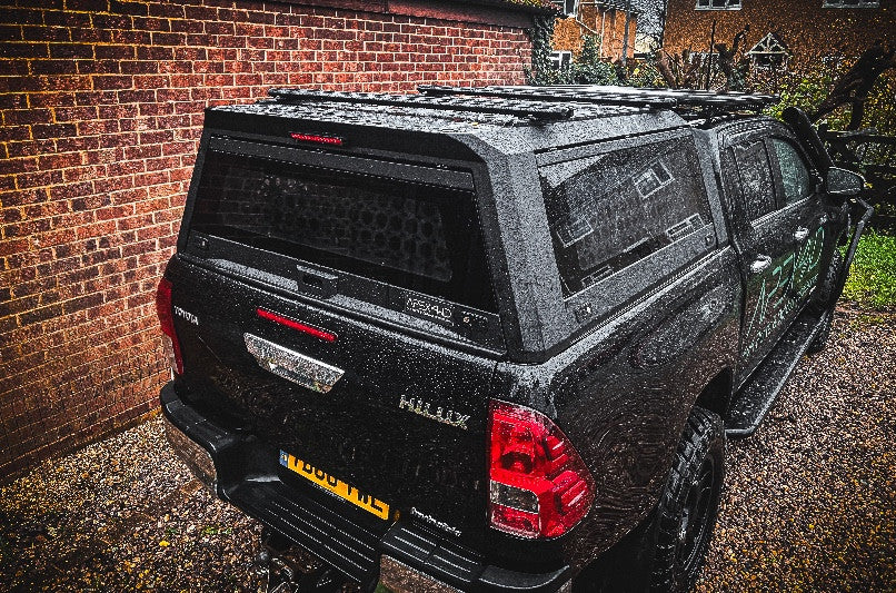 NEW! Aluminium “RAID” Canopy for Toyota Hilux 2016+ Double Cab Metal Black Apex4WD Cover