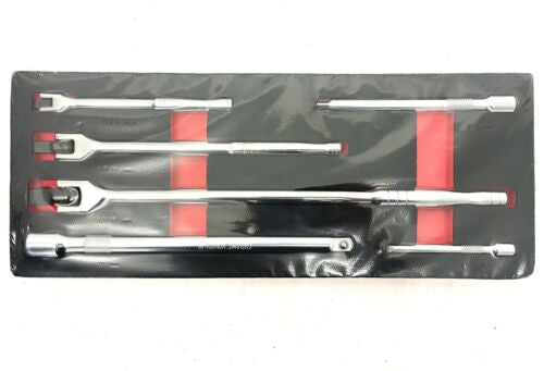 NEW Breaker Bar & Extension Set 1/4", 3/8", 1/2” Drive CR-V Auto Tool EVA Foam