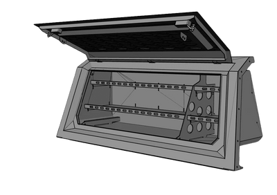 RIGHT Side Storage Canopy Section Tool Box For Steel Pickup Truck Canopy
