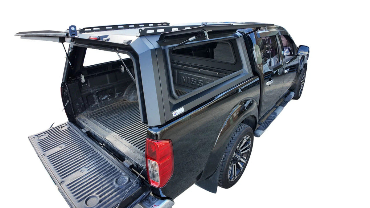 Rear Canopy Nissan Navara D40 (2005-2015) Hardtop Double Cab Metal Black 4x4 Steel