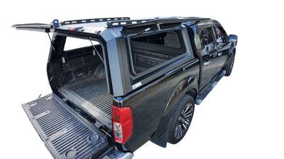 Rear Canopy Nissan Navara D40 (2005-2015) Hardtop Double Cab Metal Black 4x4 Steel