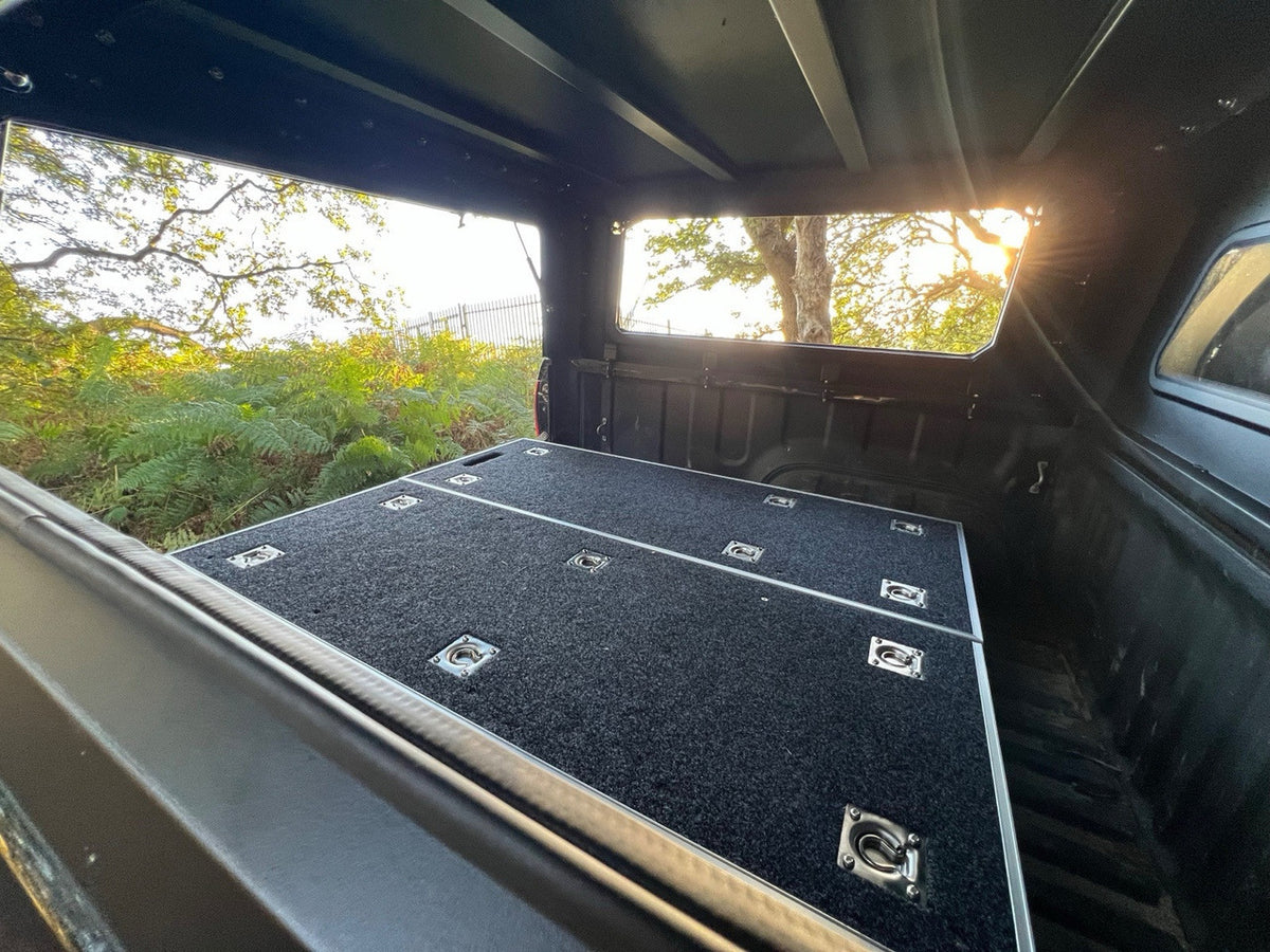 1300mm Sliding Storage Drawer System Deep Universal Sides Carpet 4x4 Pick Up