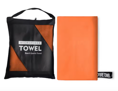 Large Microfibre Camping Travel Towel - 80 x 130cm - Quick Dry Compact Lightweight