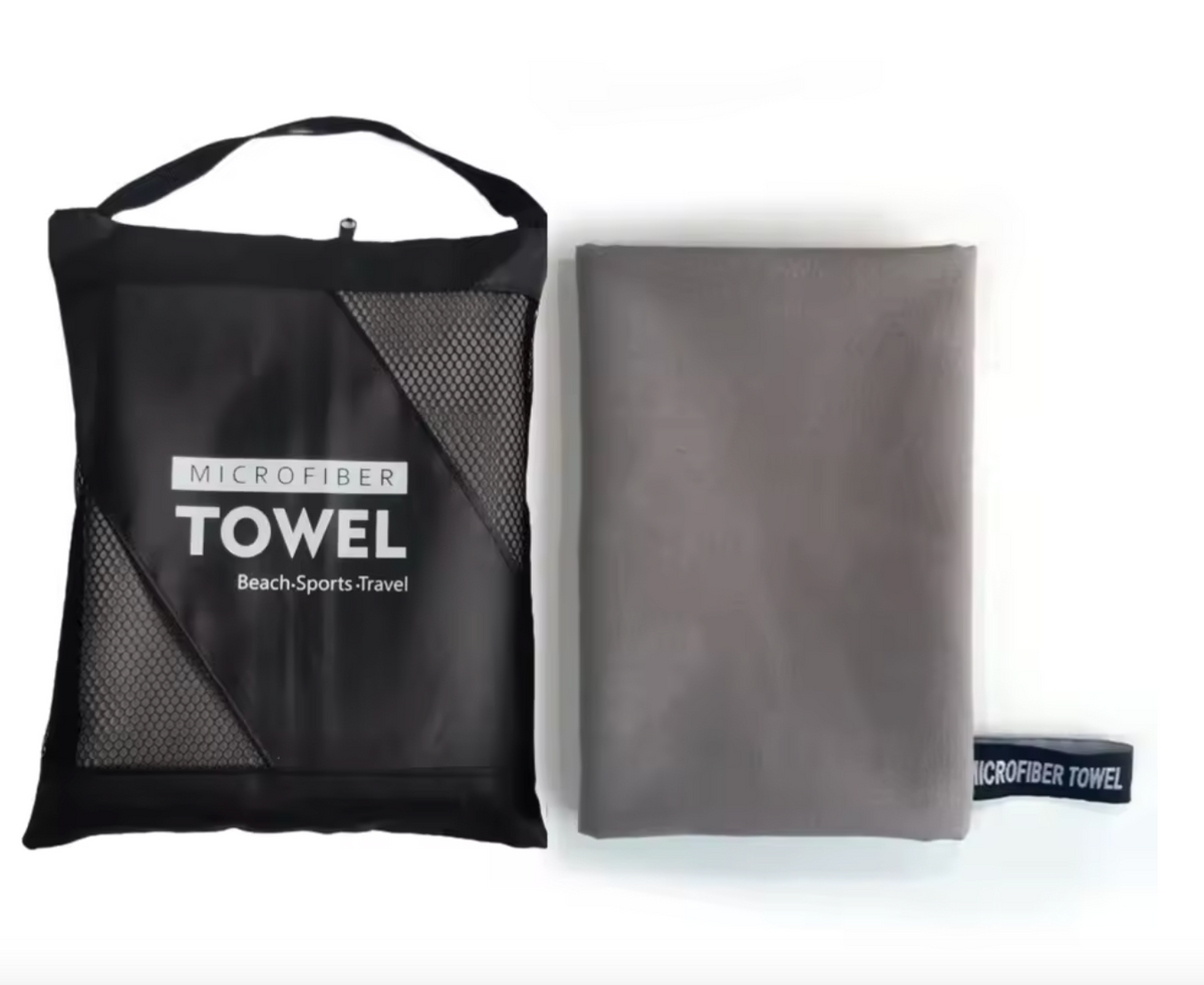 Large Microfibre Camping Travel Towel - 80 x 130cm - Quick Dry Compact Lightweight