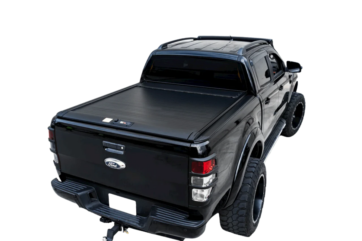 Tonneau Cover Roller Shutter for Ford Ranger T6/7/8 (2011-2022) Double Cab Bed Black