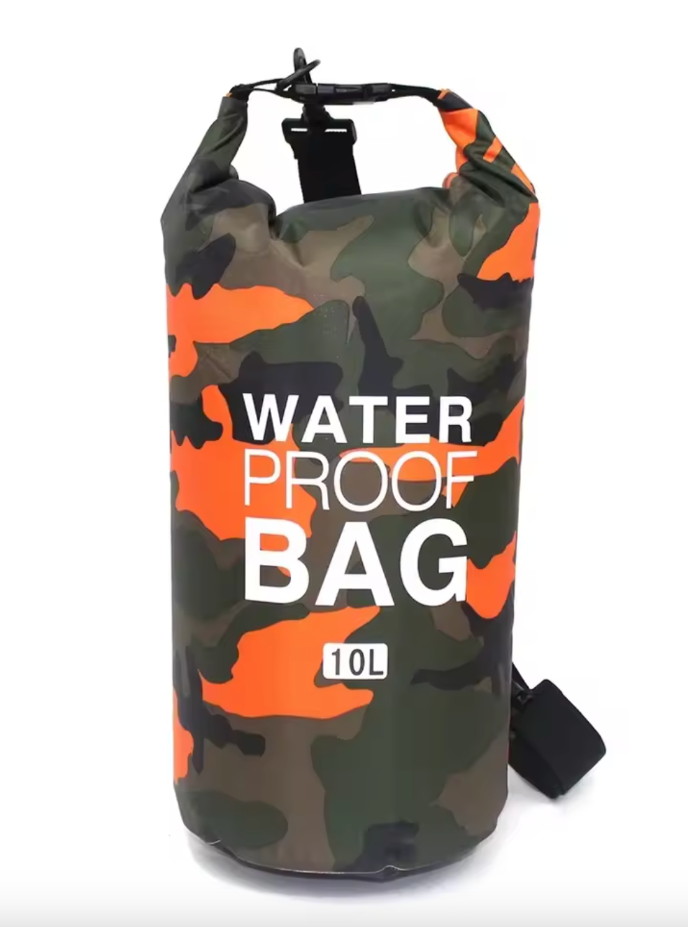 Camo Waterproof Dry Bag - 10L & 20L - Heavy Duty Storage Bag for Camping, Boating, Kayaking, SUP, 4x4, Off Road, Travel, Adventure