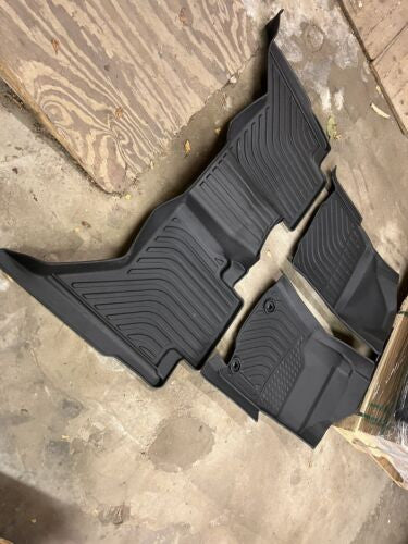 3D Custom Floor Mats TPE All Weather Car Liner For 5th Gen Ford Ranger (2019+) Double Cab (Manual & Automatic)