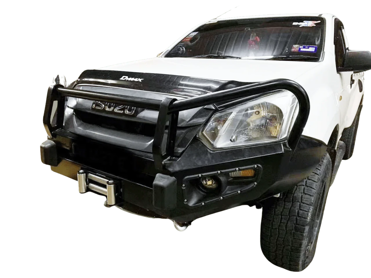 Steel Winch Bumper for ISUZU DMAX (2017-2019) Metal Bull Bar Oz Style D-MAX 4x4