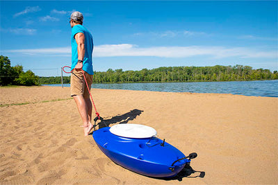 Kayak Ice Box Towable Cooler Storage Floating Boat Paddle Board Canoe Plastic Mini Kayak Drinks Holder