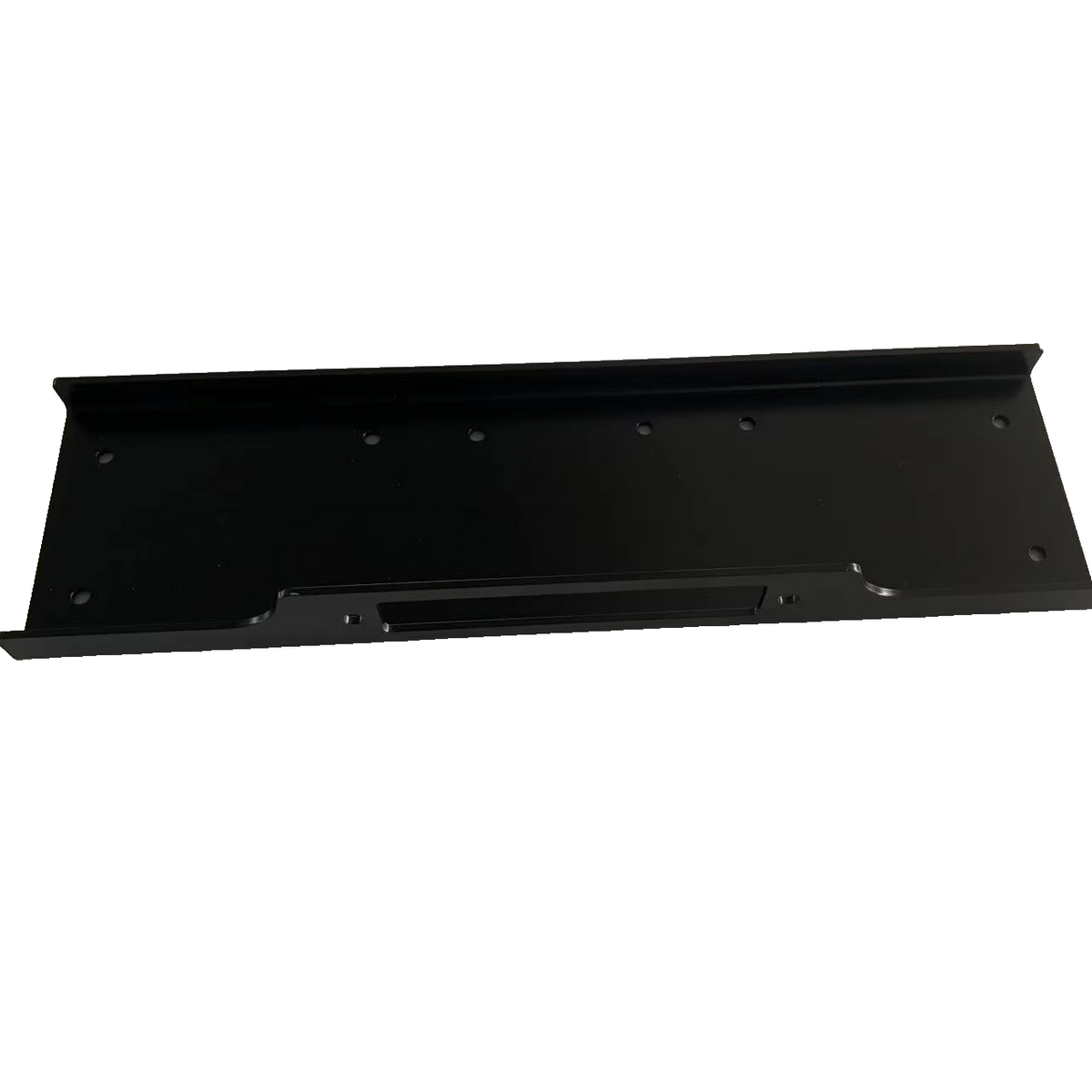 Steel Winch Mounting Plate for 13500lbs Winches Universal Fit Black Steel 65cm