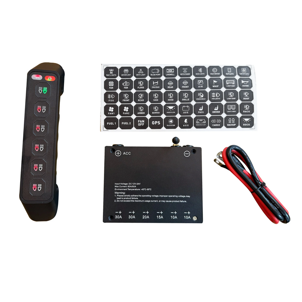 Grab Handle Switch Panel For TOYOTA HILUX (2016+) 6 Gang Wireless Light Control