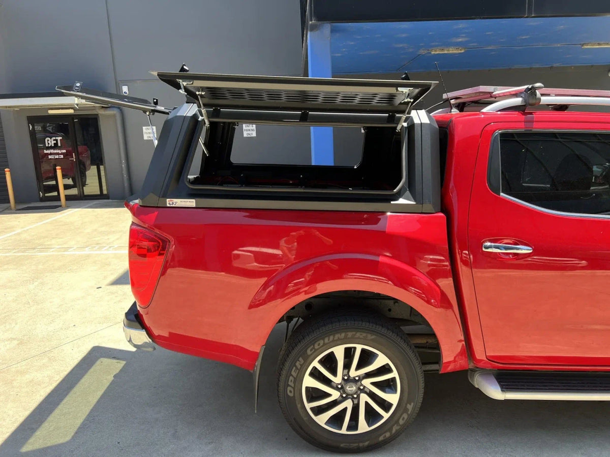Rear Canopy Nissan Navara NP300 (2016+) Hardtop Double Cab Metal Black 4x4 Steel