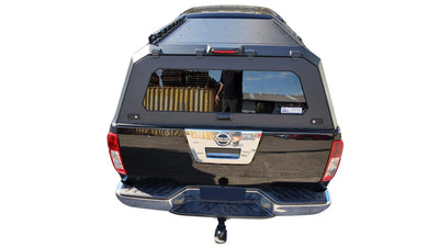 Rear Canopy Nissan Navara D40 (2005-2015) Hardtop Double Cab Metal Black 4x4 Steel