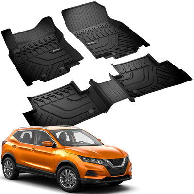 3D TPE Rubber Floor Mats NISSAN QASHQAI (2012-2021) Weather Heavy Duty Liner