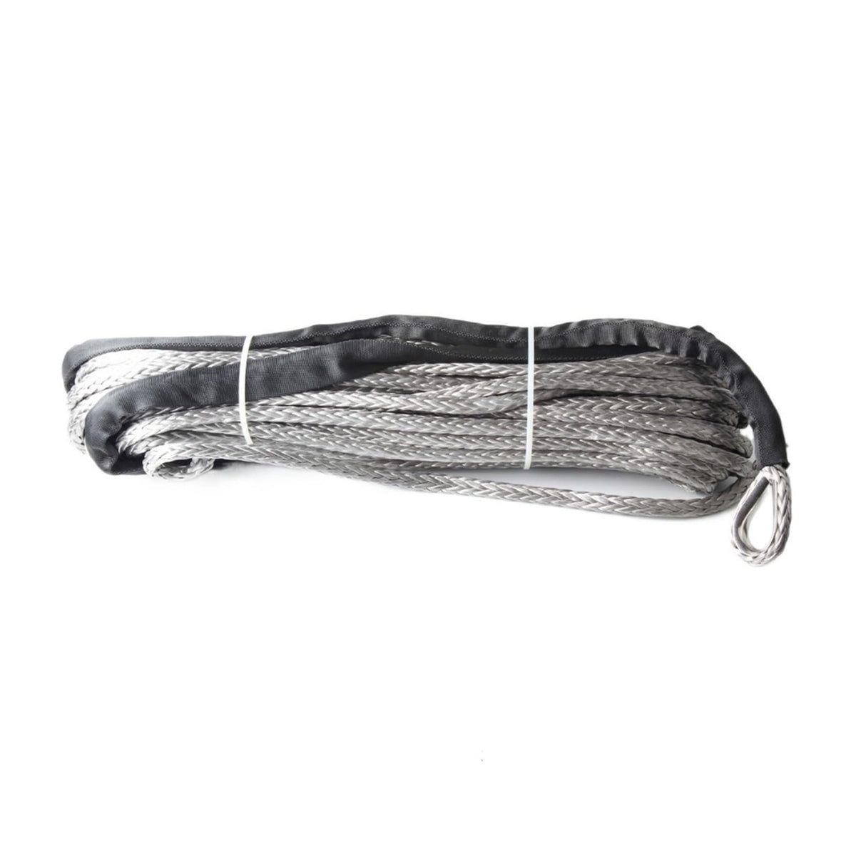Replacement Black Winch Rope 24m Synthetic 13500lbs Dyneema Tow Recovery Cable