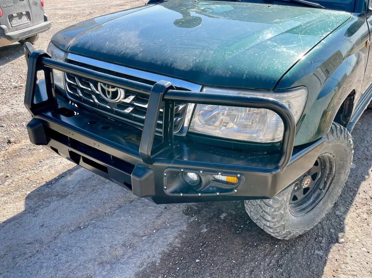 Steel Winch Bumper for TOYOTA LAND CRUISER 100 Series (1998-2007) Off Road 4x4 Bullbar Front Oz Style