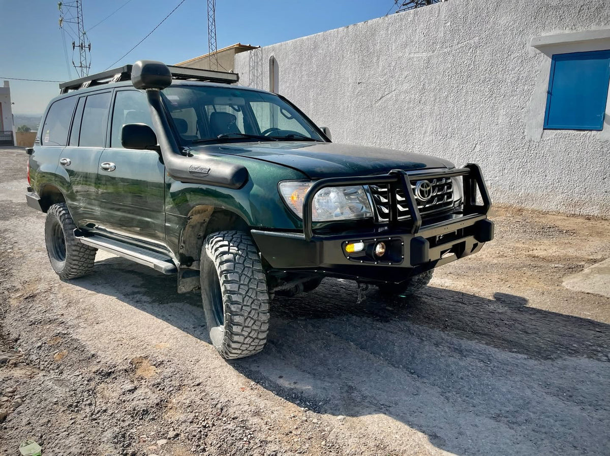 Steel Winch Bumper for TOYOTA LAND CRUISER 100 Series (1998-2007) Off Road 4x4 Bullbar Front Oz Style