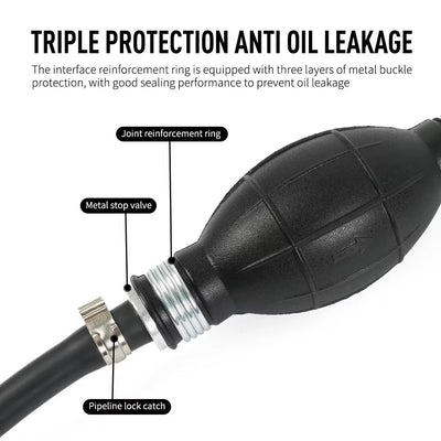 12L Fuel Tank for YAMAHA Outboard & 220cm Primer Hose Portable Boat Gas Marine