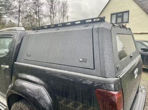 Isuzu D-Max Mk2 2012+ Rear Canopy Hardtop Double Cab Metal Black 4x4 Heavy Duty