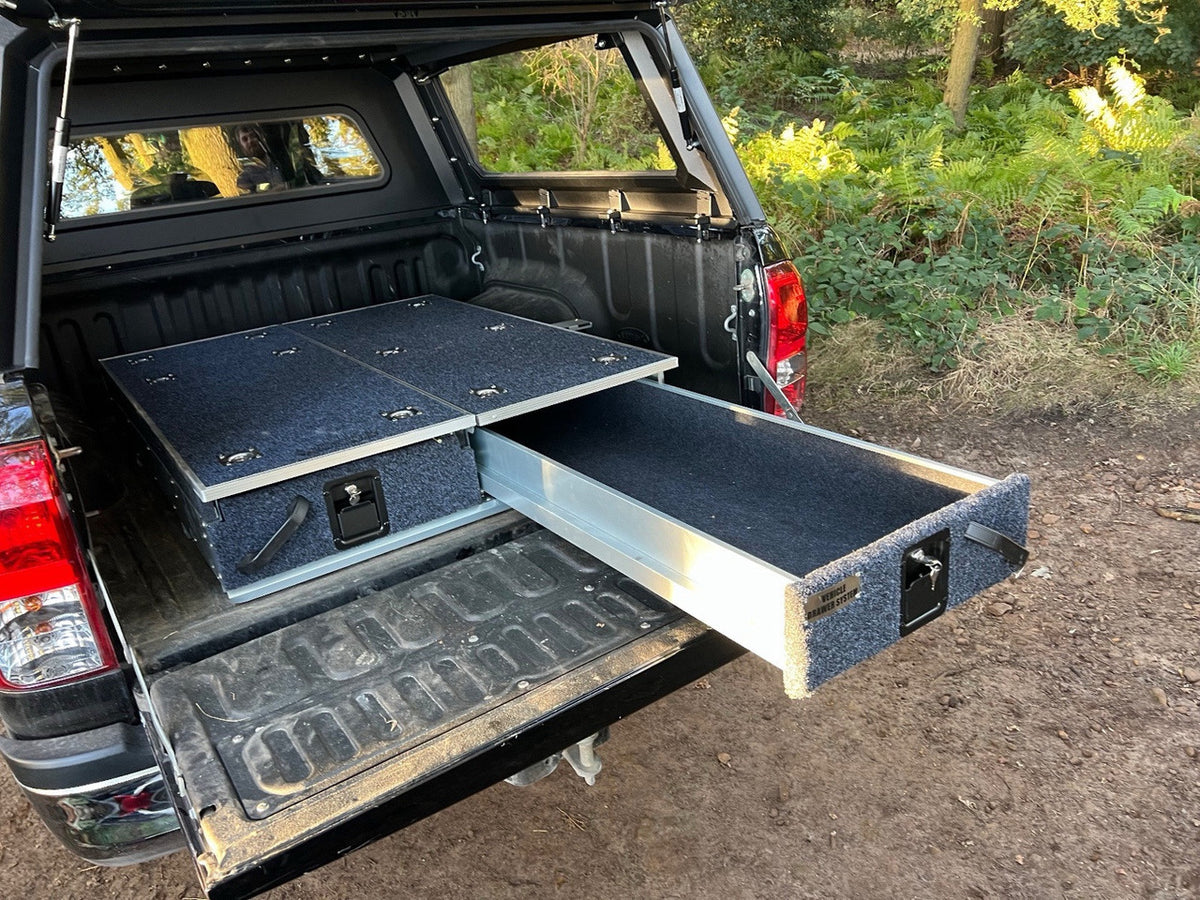 1300mm Sliding Storage Drawer System Deep Universal Sides Carpet 4x4 Pick Up