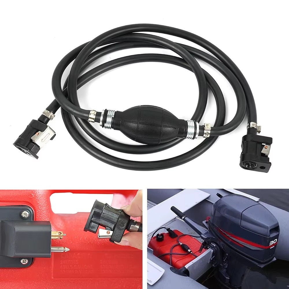 12L Fuel Tank for YAMAHA Outboard & 220cm Primer Hose Portable Boat Gas Marine