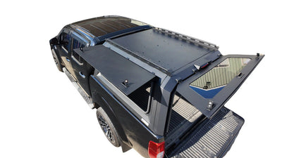 Rear Canopy Nissan Navara D40 (2005-2015) Hardtop Double Cab Metal Black 4x4 Steel