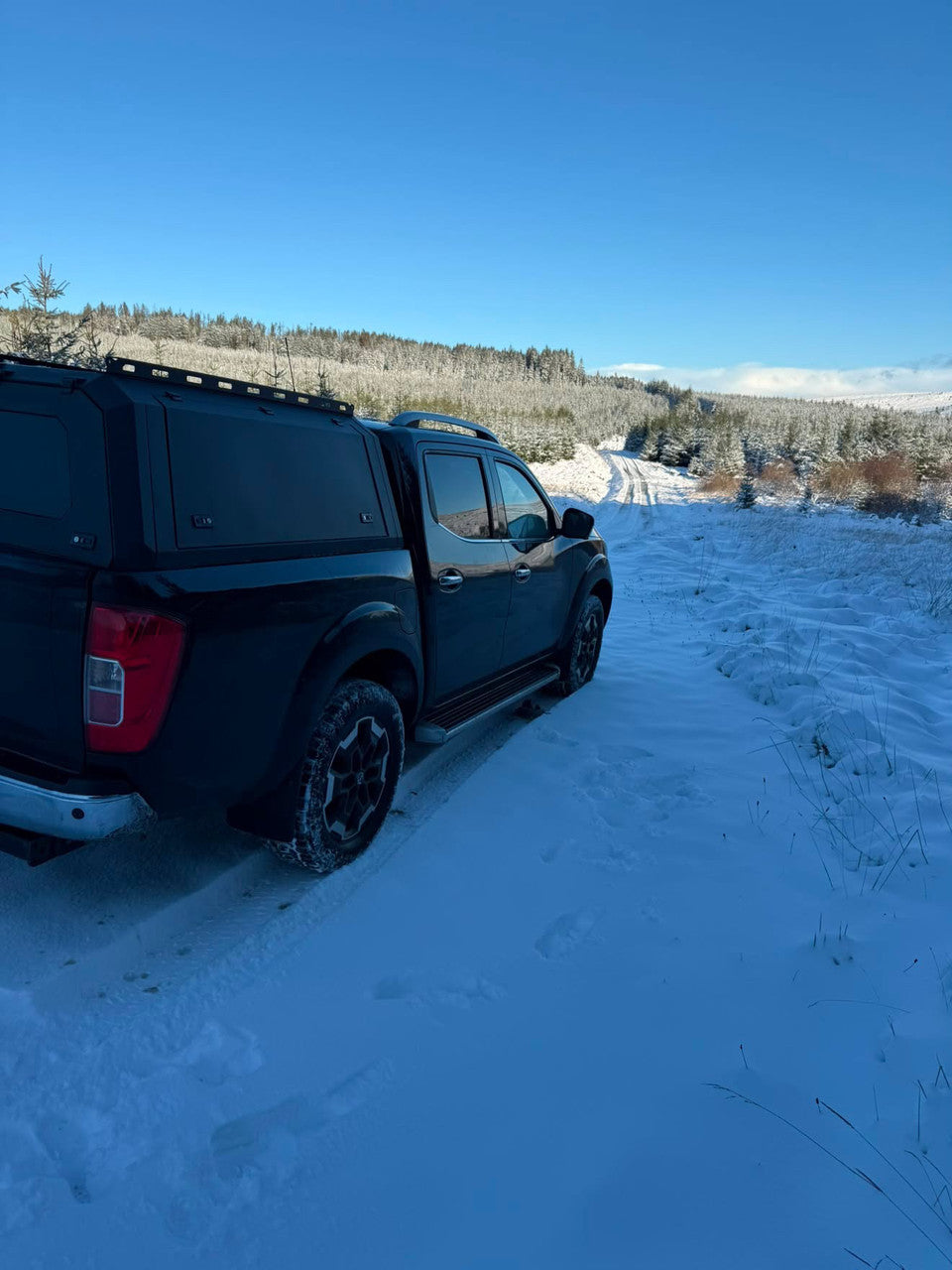 Rear Canopy Nissan Navara NP300 (2016+) Hardtop Double Cab Metal Black 4x4 Steel