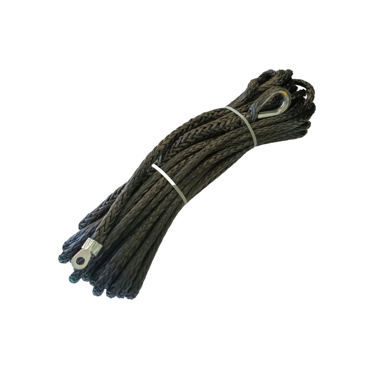 Replacement Black Winch Rope 24m Synthetic 13500lbs Dyneema Tow Recovery Cable