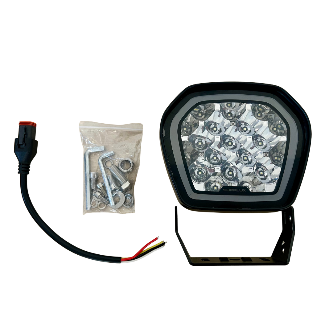 SUPALUX 95w 7 inch LED Driving Light with White & Amber DRL Spotlight Flood 4x4